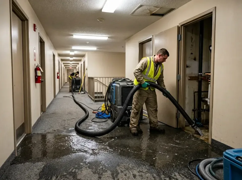 multi-unit-apartment-hallway-f-005 — frequently asked questions, Emergency Burst Pipe Water Extraction & Removal in Hampton…